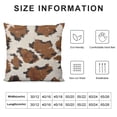 thumbnail image 6 of Acheng Throw Pillow Case Real Brown Cow Cowhide Pattern,Decorative Home Cushion Cover Home Pillowcases(Not Real Cowhide Not Faux Fur),Set of 2 White, 6 of 6