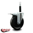 thumbnail image 2 of 5 Inch Phenolic Swivel 3/4 Inch Expanding Stem Caster Total Lock Brake SCC, 2 of 2