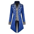 thumbnail image 4 of Halloween Steampunk Gótico Bordado Chaqueta Victoriana Cola de Pato Vintage Abrigo Medieval Traje Renacentista para Hombres, 4 of 4