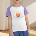 thumbnail image 4 of Zpanxa T-Shirts pour Tout-Petites Fille Été Imprimé Col Rond Manches Courtes Blouse d'École T-Shirt Imprimé avec Polyester Spandex 11 Ans, 4 of 4
