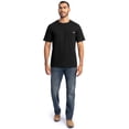 thumbnail image 6 of Wrangler Workwear Men's Short Sleeve Heavyweight Pocket Crew Work Shirt, size S-2XLT, 6 of 8