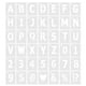 thumbnail image 1 of Plantillas Reutilizables de Letras y Números Uxcell con Anillo de 3 Pulgadas, 1 of 7