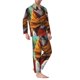 thumbnail image 2 of Fotbe Meditating French Bulldog Pijama de Hombre con Estampado de Manga Larga, Conjunto de 2 Piezas, Ropa de Dormir Suave y Cómoda con Bolsillos-X-Large, 2 of 7