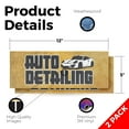 thumbnail image 2 of Auto Detailing Vinyl Decal 2 Pack of 12 Inch x 5 Inch Weatherproof Heavy-Duty Adhesive Backing | Professional Cleaning Services, Car Waxing, Polishing | Made in USA, 2 of 6