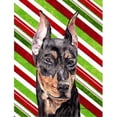 thumbnail image 1 of Carolines Treasures SC9812GF German Pinscher Candy Cane Christmas Flag Garden Size, 1 of 3