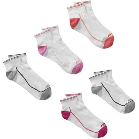 Avia - Ladies Performance Super Soft Ankle Socks, 5 Pack - Walmart.com