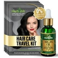 thumbnail image 1 of Herbishh Black Color Shampoo for Gray Hair, Hair Dye Shampoo 3 in 1, 100% Grey Coverage, Instant Permanent Shampoo for Men & Women, Long-lasting & Travel-friendly, Ammonia-free, 30 ml (Pack of 5), 1 of 5
