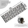 thumbnail image 2 of Ryvnso Cute Doodle Dogs-a1 Bedroom Runner Rug 2'x6' Hallway Area Carpet Non Slip Entryway Mat with Tassels, 2 of 8