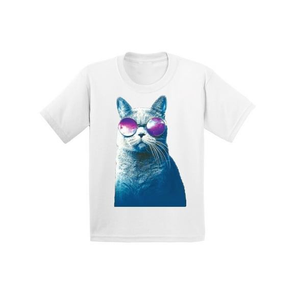 Awkward Styles Cat T-Shirt Galaxy Kids T Shirts
