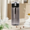 thumbnail image 1 of Botella de agua deportiva a prueba de fugas de 800 ml con asa, taza de espacio para gimnasio para fitness yoga ejercicio, negro, 1 of 6