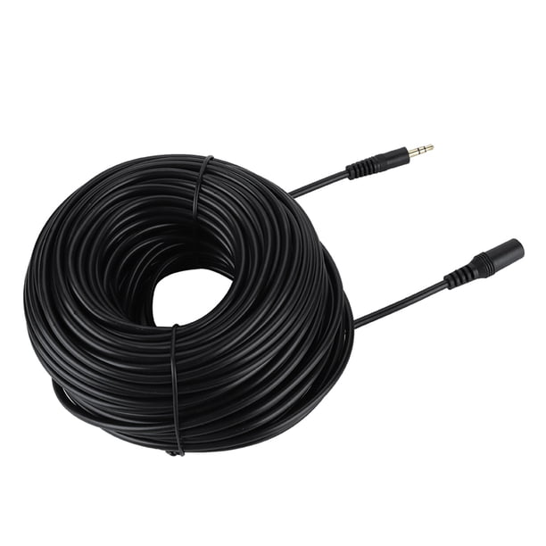 Cable de extensión de audio macho hembra de 3,5 mm cable auxiliar Jack de Sonido Hifi Cable de audio Teléfono Inteligente Negro