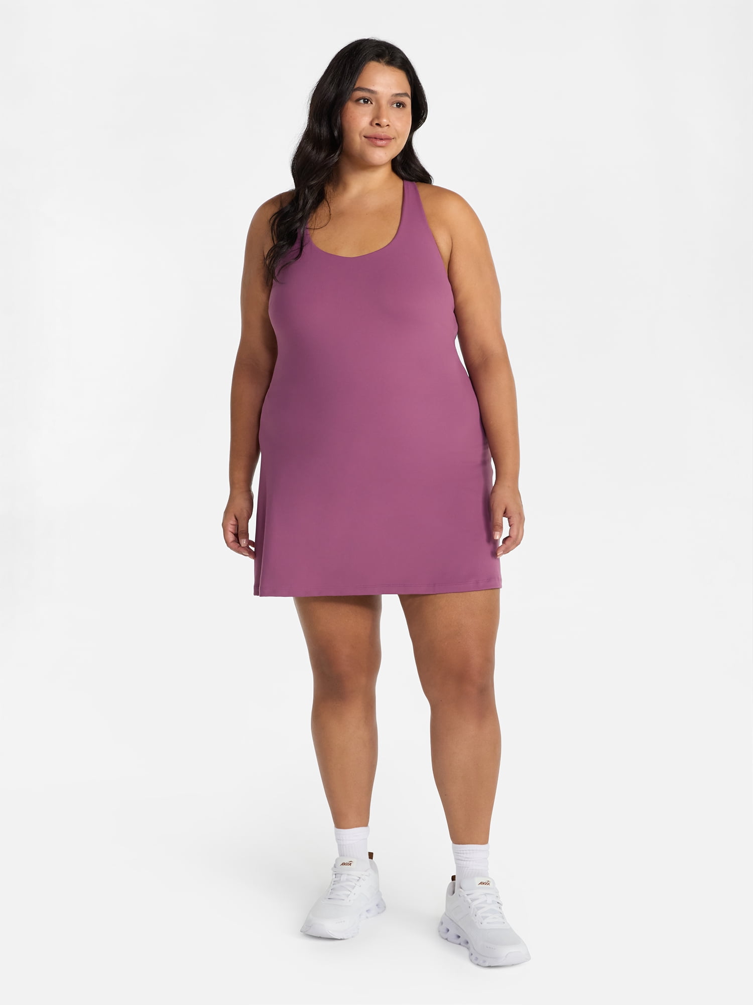 Avia Women's and Women's Plus Active Dress with Built In Bra, Sizes XS-4X