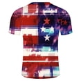 thumbnail image 4 of Savings Clearance!GaThRRgYP Mens tshirts Graphics $8,Men's Independence Day Printed Round Neck Short Sleeved Top/Shirt Multicolor XXL, 4 of 5