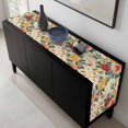 thumbnail image 5 of Vintage Spring Floral Table Runner 72 Inches Long, Watercolor Farmhouse Botanical Kitchen Coffee Dining Table Decoration for Home Party Birthday Wedding Home Decor 18x72 Inches, 5 of 8