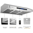 thumbnail image 2 of Awoco RH-S10-36S Awoco RH-S10-36S 36'W 7'H Ducted Under Cabinet 4 Speeds 8 Top Vent Stainless Steel Range Hood, 2 of 7