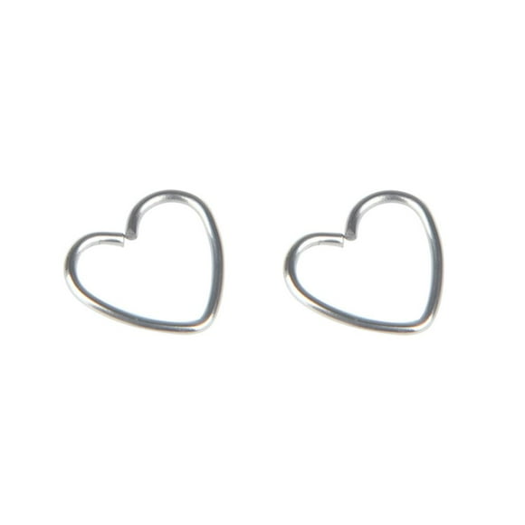 Cartilage Helix Hoop Colorful Surgical Steel Ear Piercing Earring Daith Piercing Ear Stud for Gifts SILVER