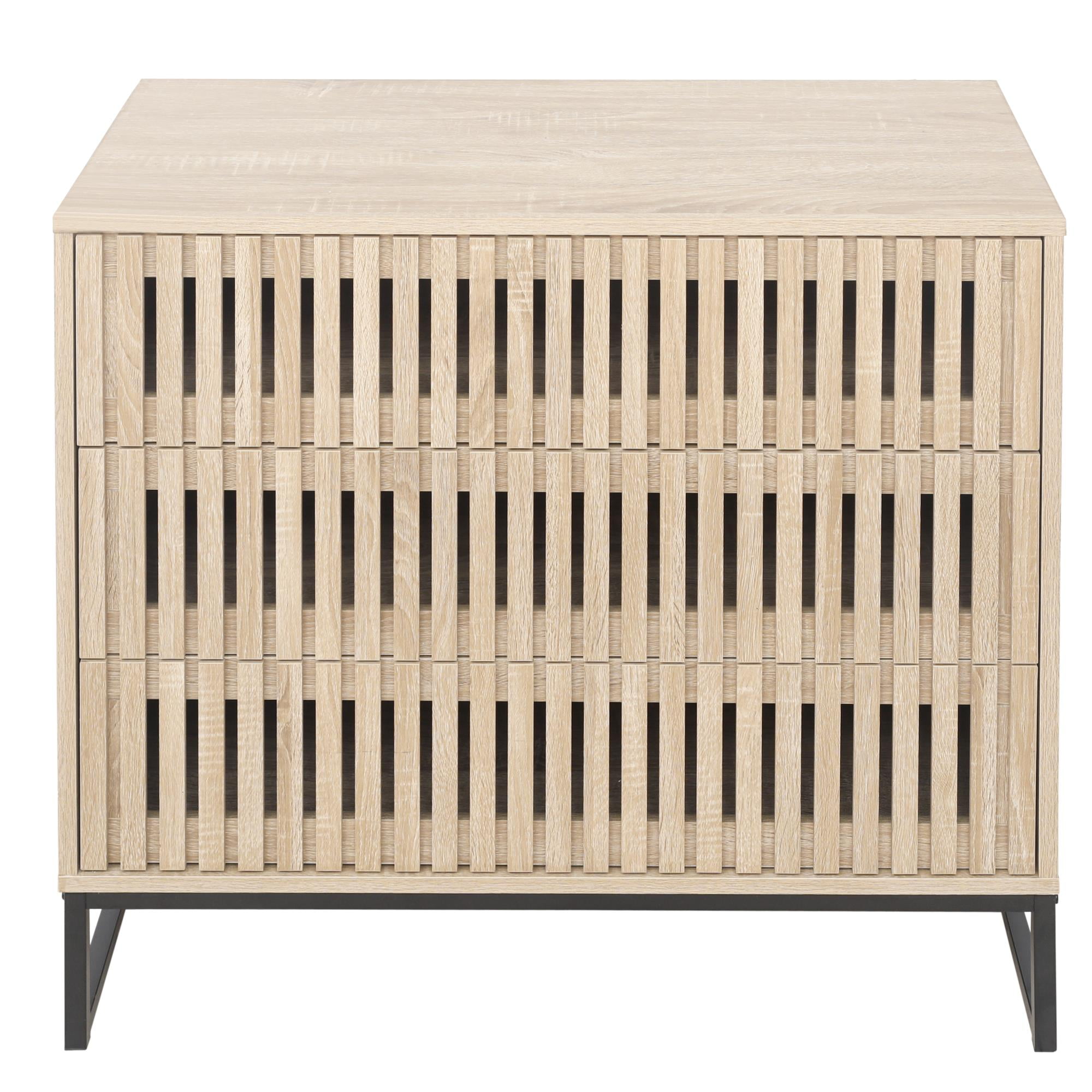 Spaco Accent Storage Cabinet, Sideboard Cabinet with 3 Drawer, Adjustable Shelf for Living Room, Bedroom, Dining Room, Study, Natural Spaco Accent Storage Cabinet, Sideboard Cabinet with 3 Drawer, Adjustable Shelf for Living Room, Bedroom, Dining Room, Study, Natural