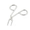 thumbnail image 4 of Unique Bargains 2 Pcs Eyebrow Scissor Tweezers, Stainless Steel Slant Tip Scissor for Face Hair, Eyebrow Beauty Tools Salon Use for Lady Women, Silver Tone, 4 of 5