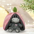 thumbnail image 6 of Yucurem Cute Plush Stuffed Strawberry Donkey Toy, Music & Light Soothing Breathing Animal Donkey Toy for Adults Kids Birthdays Gifts, 6 of 10