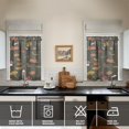 thumbnail image 4 of Mushroom (41) Kitchen Curtain Valance 3 Piece Home Curtains and Valance Set Curtain Sink Window Decor Window Treatment Tier 27.5x36 Length, 4 of 6