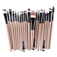 thumbnail image 1 of Set di Pennelli per Il Trucco, Set di Pennelli 20 Pezzi Kit di Spazzole per Capelli in Nylon Premium, Set di Pennelli per Trucco per , Negro dorado, 1 of 5