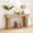 Light Brown, variant on KIOOTTO 63” Rustic Brown Farmhouse Console Table - Solid Wood Grain Rectangular Sofa Table for Entryway, Hallway, Living Room & Dining Room.