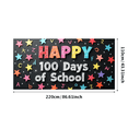 thumbnail image 3 of School 100 Days Celebration Backdrop Banner Colorful Party Supplies Background Photography Props Happy Days Decorations Classroom Event Decor, 3 of 4