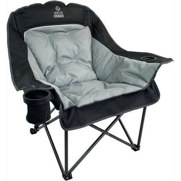 Oversized Folding Camping Chair - Portable and Comfortable, 400 lbs. Weight Capacity - Perfect for Camping and Outdoor Activities