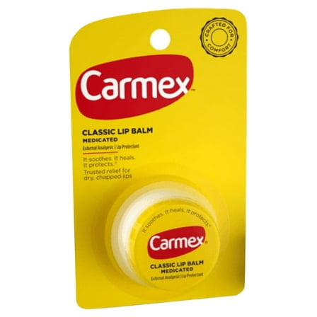 Carmex Classic Lip Balm Medicated 0.25 oz (Pack of 3)