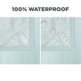 Waterproof Ultimate Shield Solid Aqua Fabric Shower Curtain Liner, 70