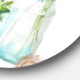 thumbnail image 3 of Designart 'Cottage Florals I' Art Mural Rond en Métal Style Ferme - Disque de 36, 3 of 5