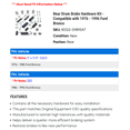 thumbnail image 2 of Rear Drum Brake Hardware Kit - Compatible with 1976 - 1996 Ford Bronco 1977 1978 1979 1980 1981 1982 1983 1984 1985 1986 1987 1988 1989 1990 1991 1992 1993 1994 1995, 2 of 2