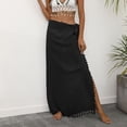 thumbnail image 5 of YueHuiYing Women Sarong Ruffle Tie Swimsuit Cover Up Skirt Chiffon Beach Wrap Long Sheer Bathing Suit Cover Ups, 5 of 7