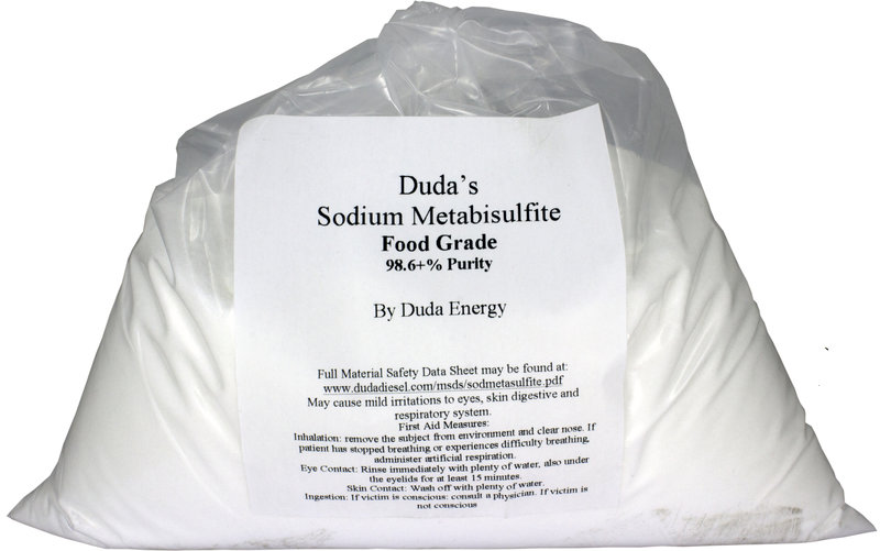 40 lb Sodium Metabisulfite Food Grade / Photo Grade 98.6+ Purity White