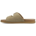 thumbnail image 3 of Journee Womens Cosette Double Strap and Buckle Slip On Flat Sandals, 3 of 10