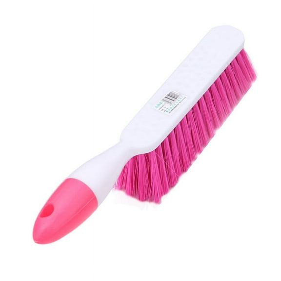 Nvzi-a 2 PCS Soft Bristle Cleaning Brush Hand Brushs Bed Hair Dust Removal Scrubber Cleaner for Family Sofa Furniture(Blue*1 Rose red*2)