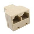 thumbnail image 1 of RJ45 Female 1 to 2 Network Y Splitter Connector Adapter, 1 of 3