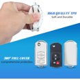 thumbnail image 4 of Key Fob Cover Compatible with Mazda 3 6 8 CX-3 CX-5 CX-7 CX-9 Miata MX-5 RX-8 Keychain Case Holder Protector,Silver-white, 4 of 6