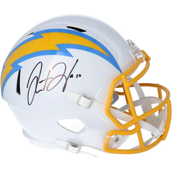 Justin Herbert Los Angeles Chargers Autographed Riddell Speed Replica Helmet - Fanatics Authentic Certified
