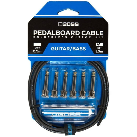 BCK-6 Solderless Pedalboard Kit, 6 ft Cable/ 6 Connectors