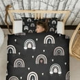 thumbnail image 3 of Boho Bohemia Rainbow Duvet Cover and Pillowcase Set for Single Bedding, Bedroom Accessories for Kids Teens, 3 of 5