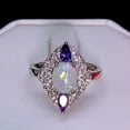 thumbnail image 3 of Quin Created Fire Opal Purple Cz Ring Women Ginger Lyne Collection, 3 of 5