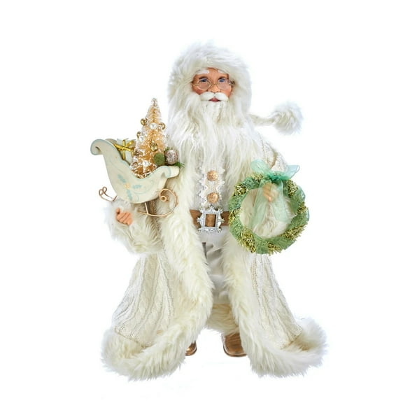 Kurt Adler 18-inch Kringle Klaus Winter White Santa Figure