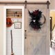 thumbnail image 4 of Hogar y cocina, Decoración del hogar, Corona de calavera con sombrero bombín para Halloween, simulación de ramas muertas, ratán, para colgar en la puerta, decoración para fiestas de Halloween, anillo, 4 of 6