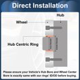thumbnail image 7 of Unique Bargains Car Wheel Hub Centric Rings Wheels Center Shaft Shock Absorbing Hubrings Aluminum Alloy Silver Tone Durable OD 68.1mm to ID 66.6mm, 7 of 7