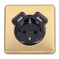 thumbnail image 2 of Wall Outlet, Bronze 250V Wall Socket  For Office Hotel For Parking Lots For Bedroom Kitchen, 2 of 8