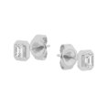 thumbnail image 6 of Unique Moments 0.50 Carat Lab Grown Emerald Cut Diamond Stud Earrings 10K White Gold, 6 of 6
