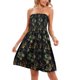 thumbnail image 5 of Vestido de mujer estilo bohemio sin tirantes con banda elástica vestidos sin mangas con estampado floral Fridja  hjkh4151, 5 of 9