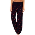 thumbnail image 2 of LEJHVAQK Valentine's Day Pajama Pants for Women Heart Printed Pjs Sleep Pants Comfort Waist Wide Leg Lounge Pants with Adjustable Drawstring, 2 of 6