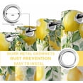 thumbnail image 4 of Fsddascl Watercolor Lemon Blackout Curtains for Bedroom/Living Room, Thermal Insulated Kitchen Curtains, Eucalyptus Leaf Fruit Yellow Flower Grommet Darkening Window Treatment Drapes 52"x63"x2, 4 of 6